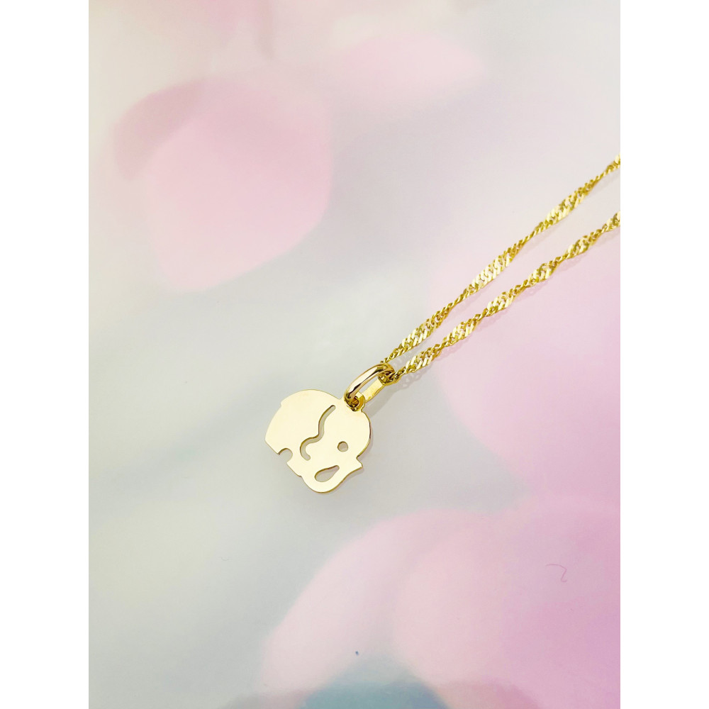 Anhänger Elefant Kettenanhänger Gelbgold Goldanhänger 585er 14KT