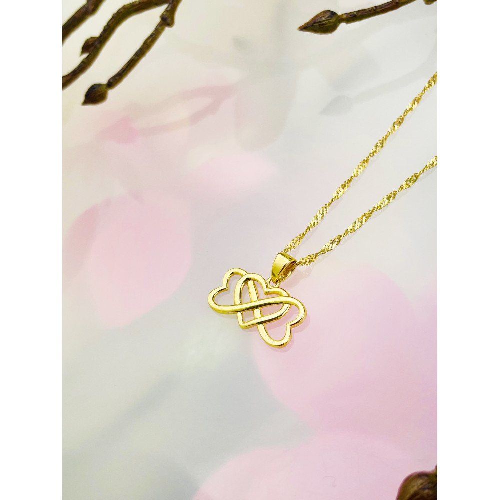 copy of Złoty wisiorek zawieszka rozeta ażurowa