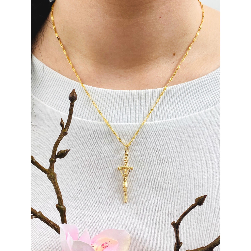 copy of Złoty krzyżyk klasyczny diamentowany