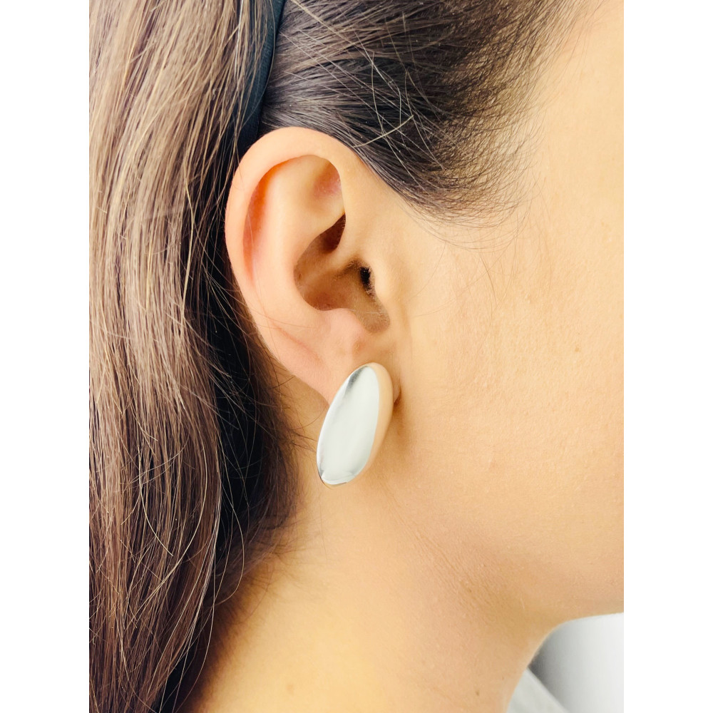 copy of Złote kolczyki przecinki z cyrkoniami