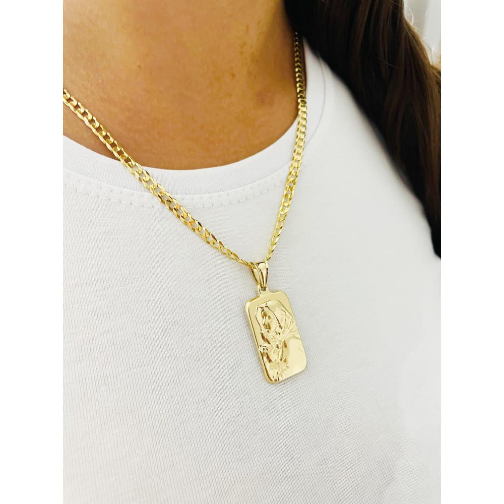 Anhänger Madonna Maria mit Jesuskind Goldanhänger