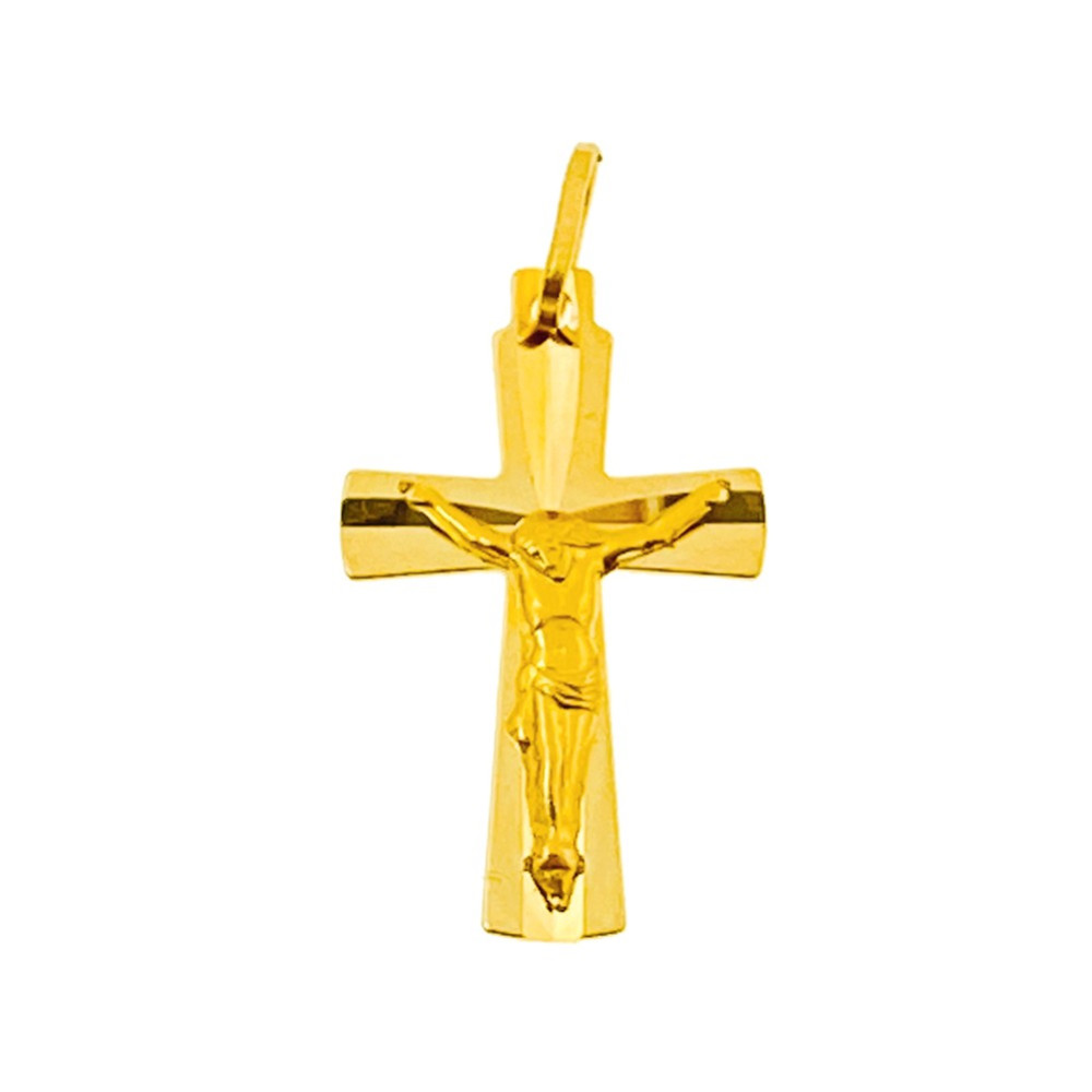 Złoty krzyżyk Jezus Chrystus