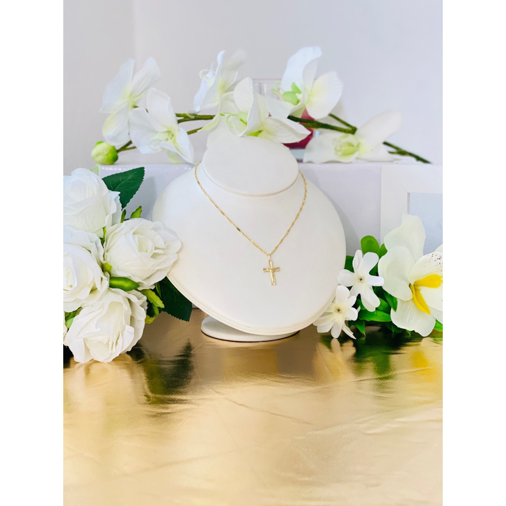 copy of Złoty krzyżyk klasyczny diamentowany