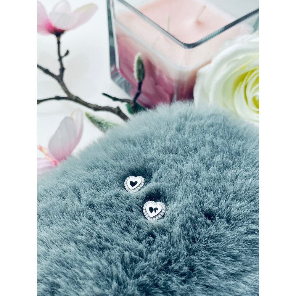 copy of Złote kolczyki przecinki z cyrkoniami