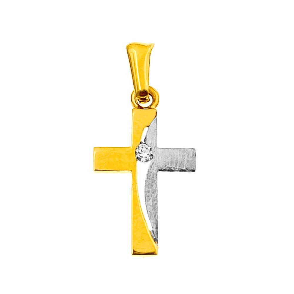 copy of Złoty krzyżyk klasyczny diamentowany