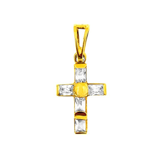 copy of Złoty krzyżyk klasyczny diamentowany