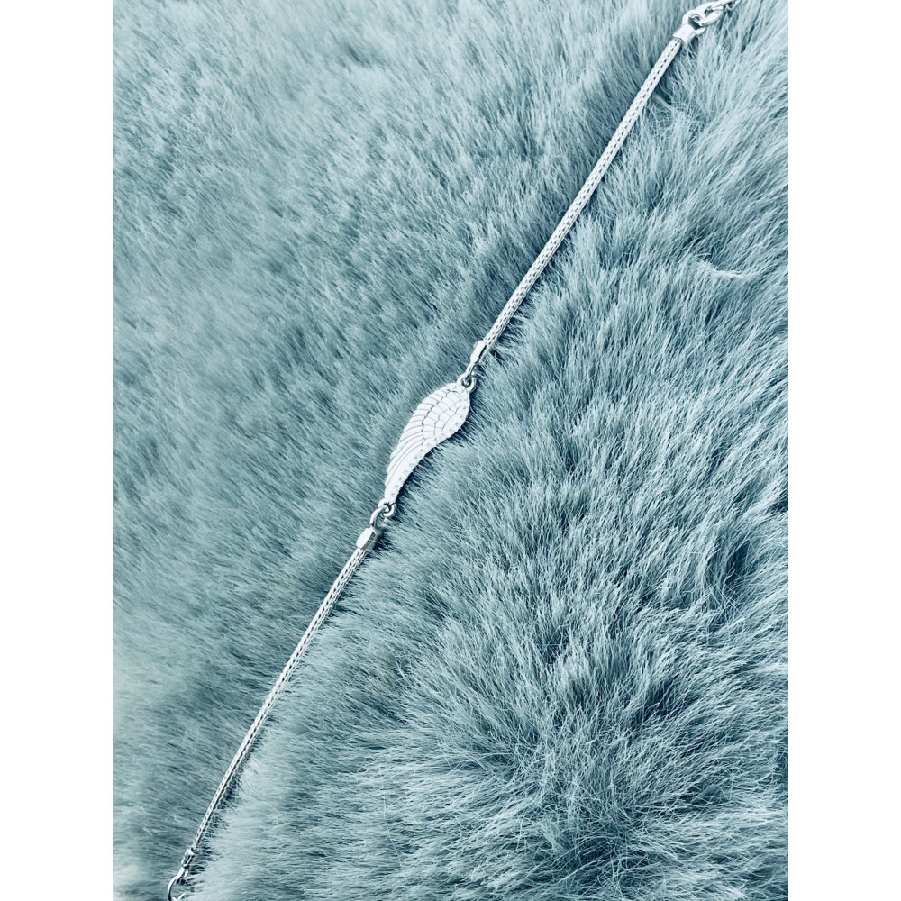 Flügel mit Zirkonia Armband 925 Silber Damen Kinder