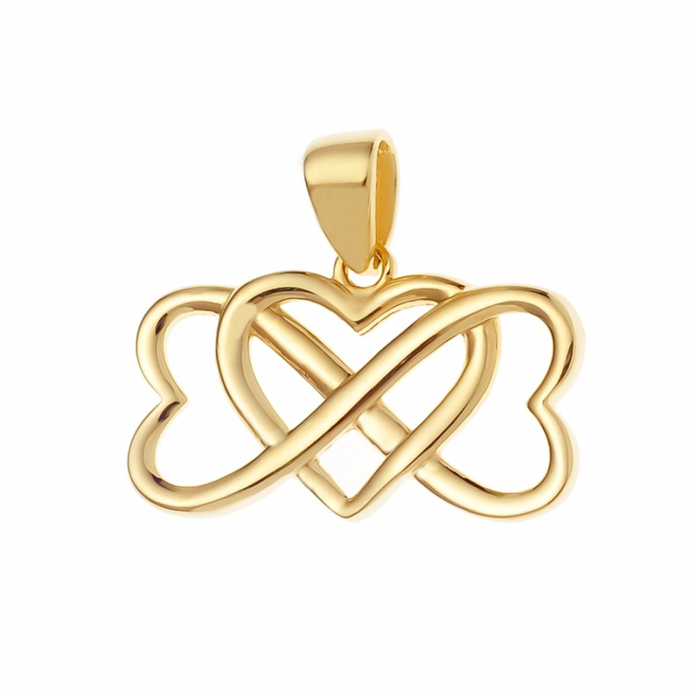 Anhänger Infinity Kettenanhänger Gelbgold Goldanhänger  Zeichen Unendlichkeit 333er