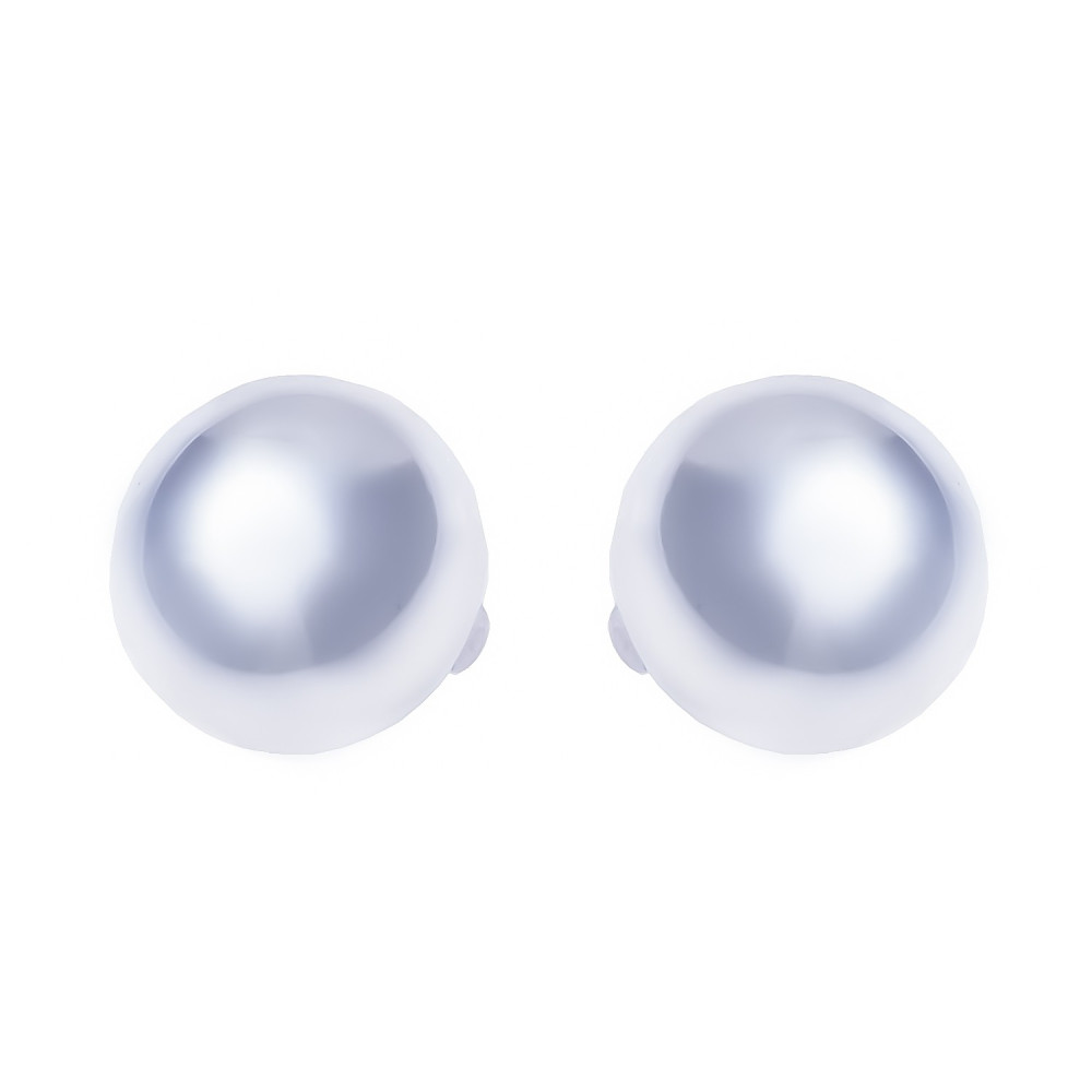 Srebrne klipsy kule kulki