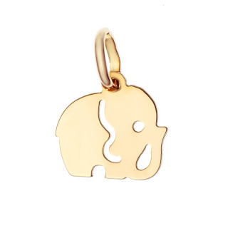 Anhänger Elefant Kettenanhänger Gelbgold Goldanhänger 585er 14KT