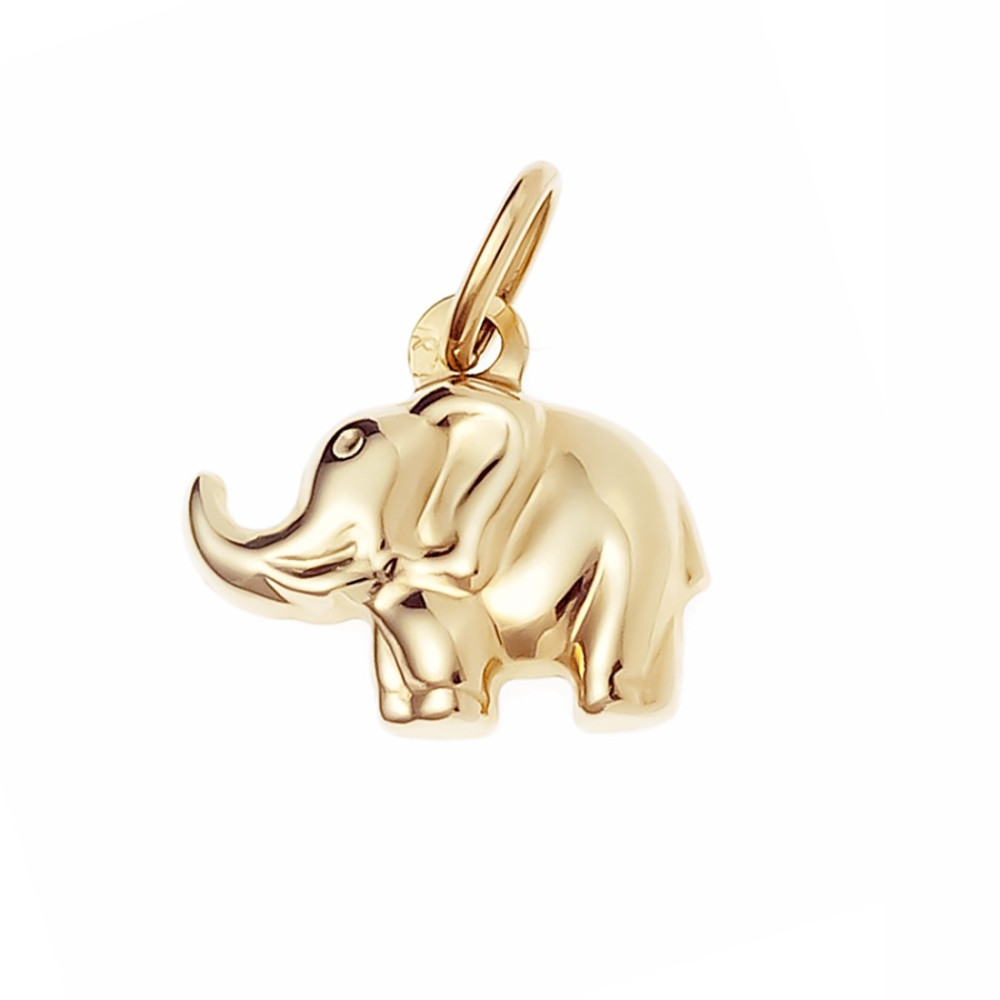Anhänger Elefant Kettenanhänger Gelbgold Goldanhänger 585er 14KT