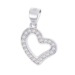 Silber Damen Medaillon Anhänger Herz