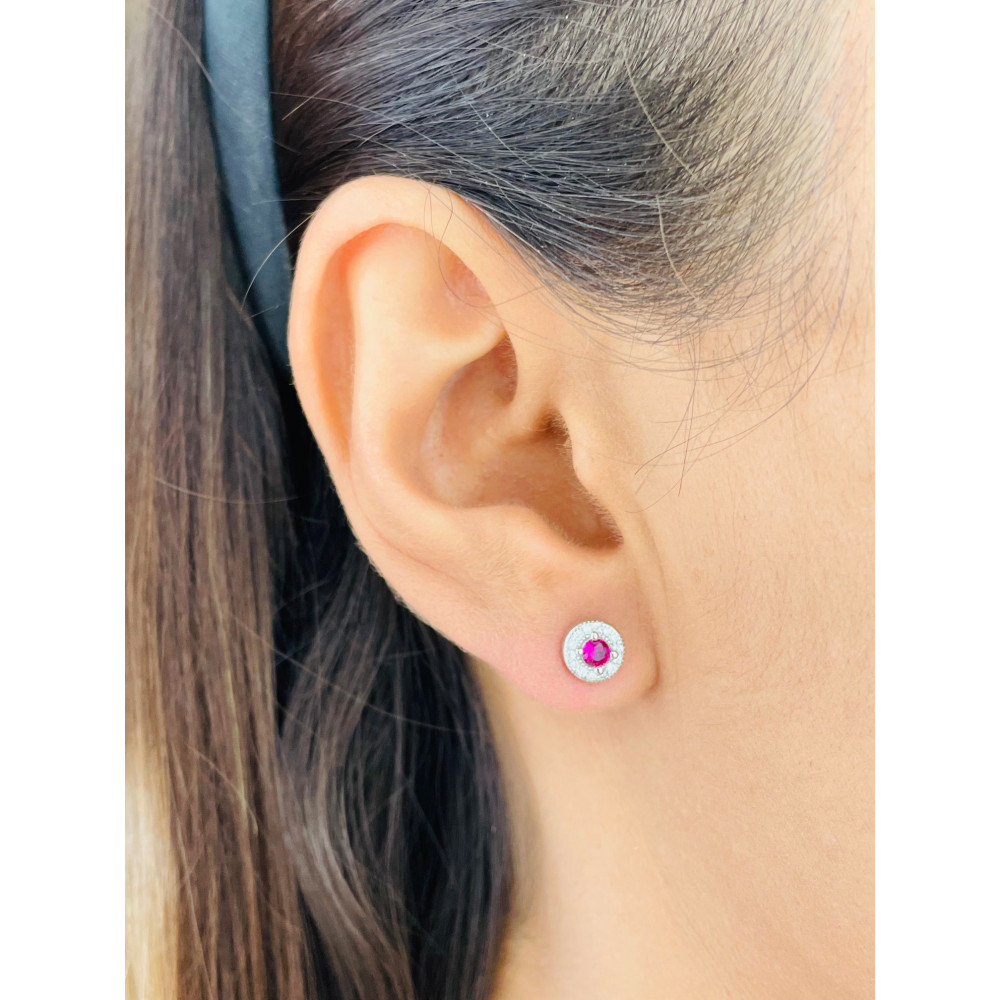 copy of Złote kolczyki przecinki z cyrkoniami