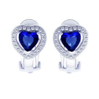 copy of Złote kolczyki przecinki z cyrkoniami