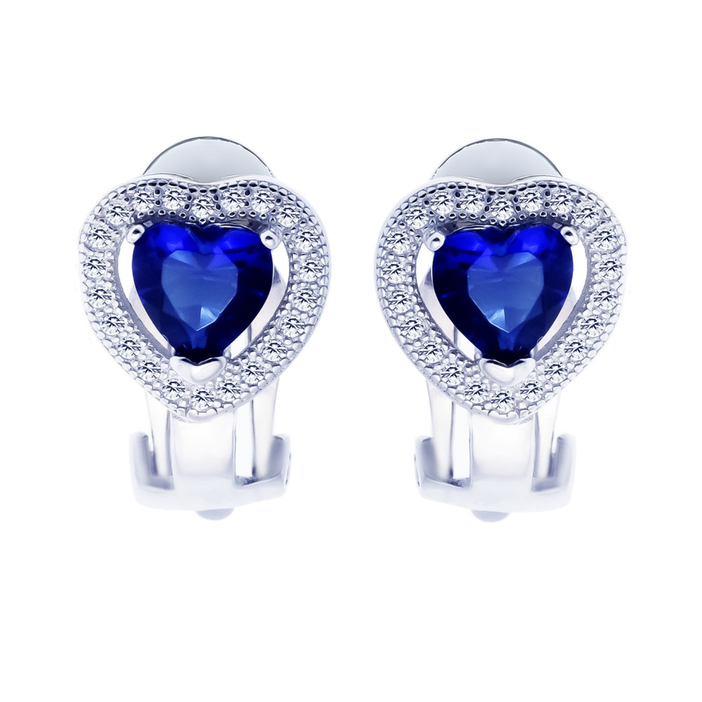 copy of Złote kolczyki przecinki z cyrkoniami