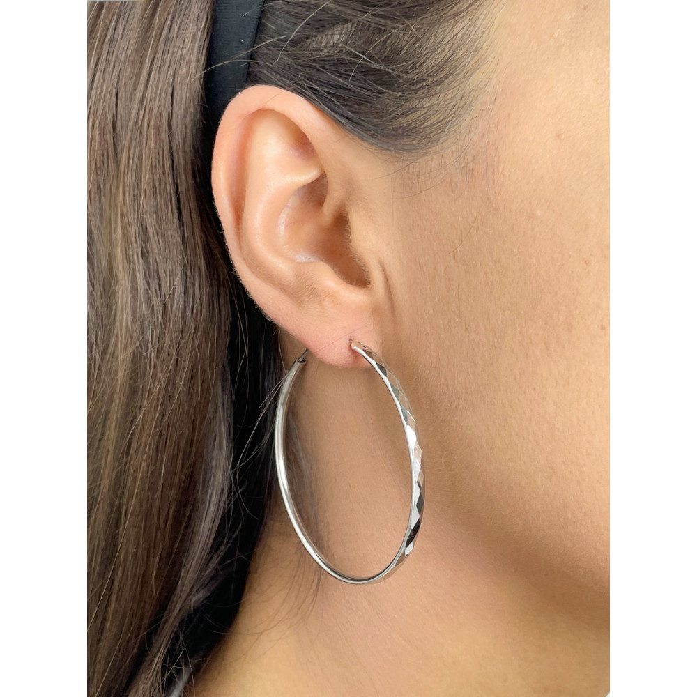 copy of Złote kolczyki przecinki z cyrkoniami