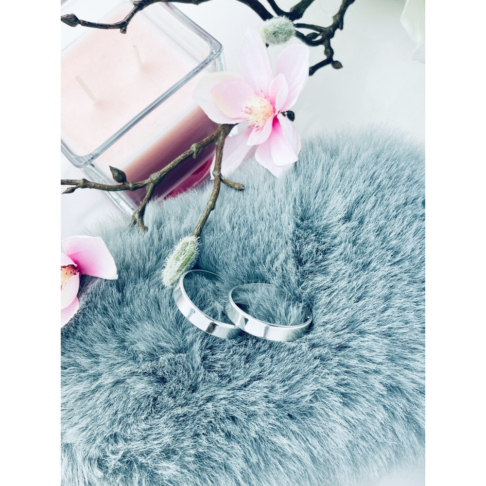 Srebrne kolczyki duże koła szerokie okręgi