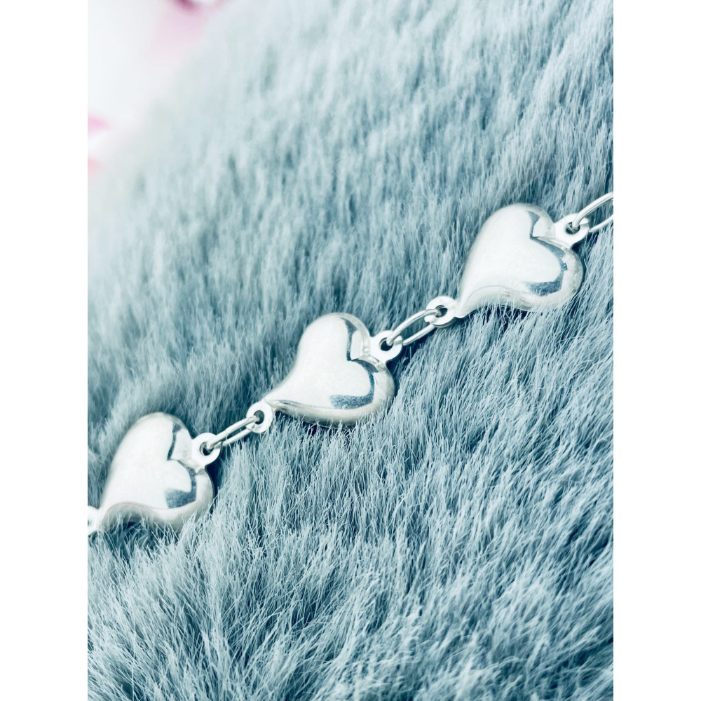 Herz Armband 925 Silberen Damen Kinder