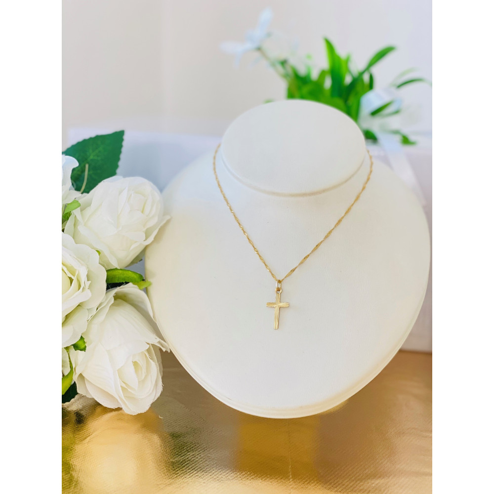 copy of Złoty krzyżyk klasyczny diamentowany