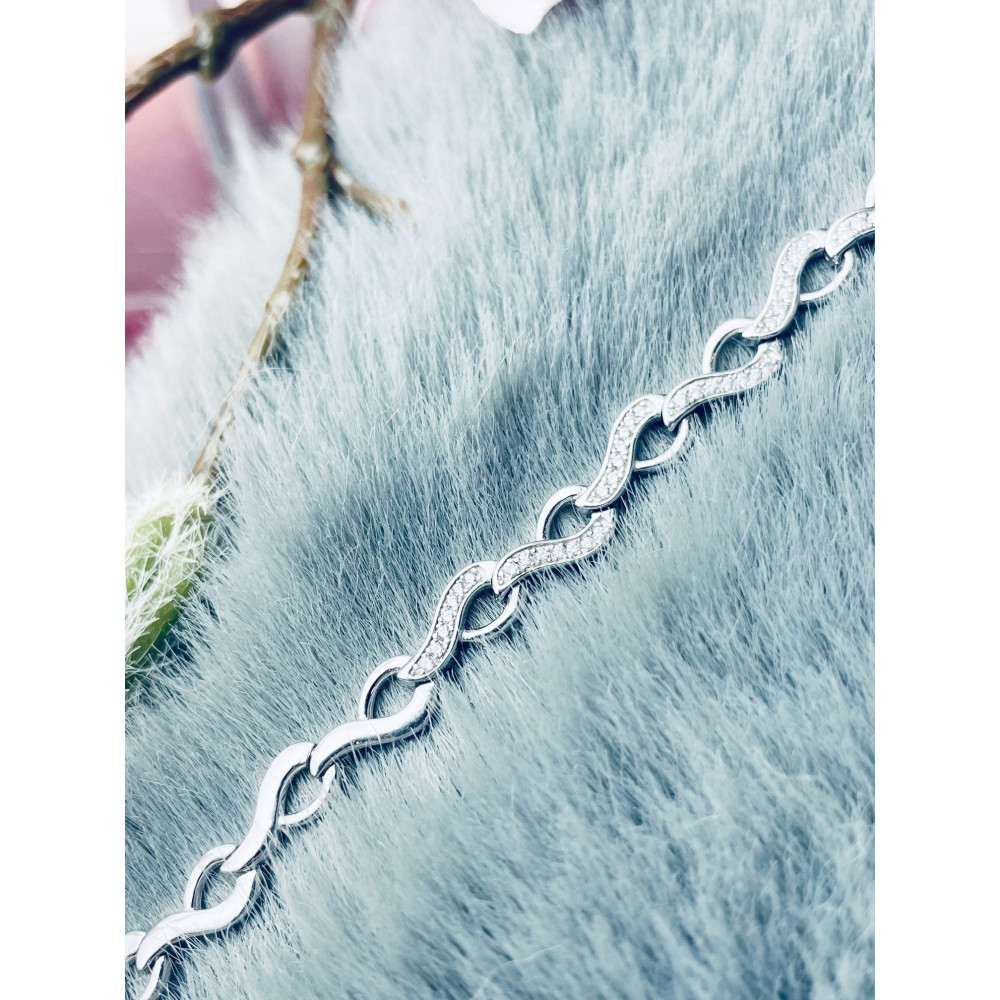 Armband 925 Silber mit Zirkonen Damen Kinder