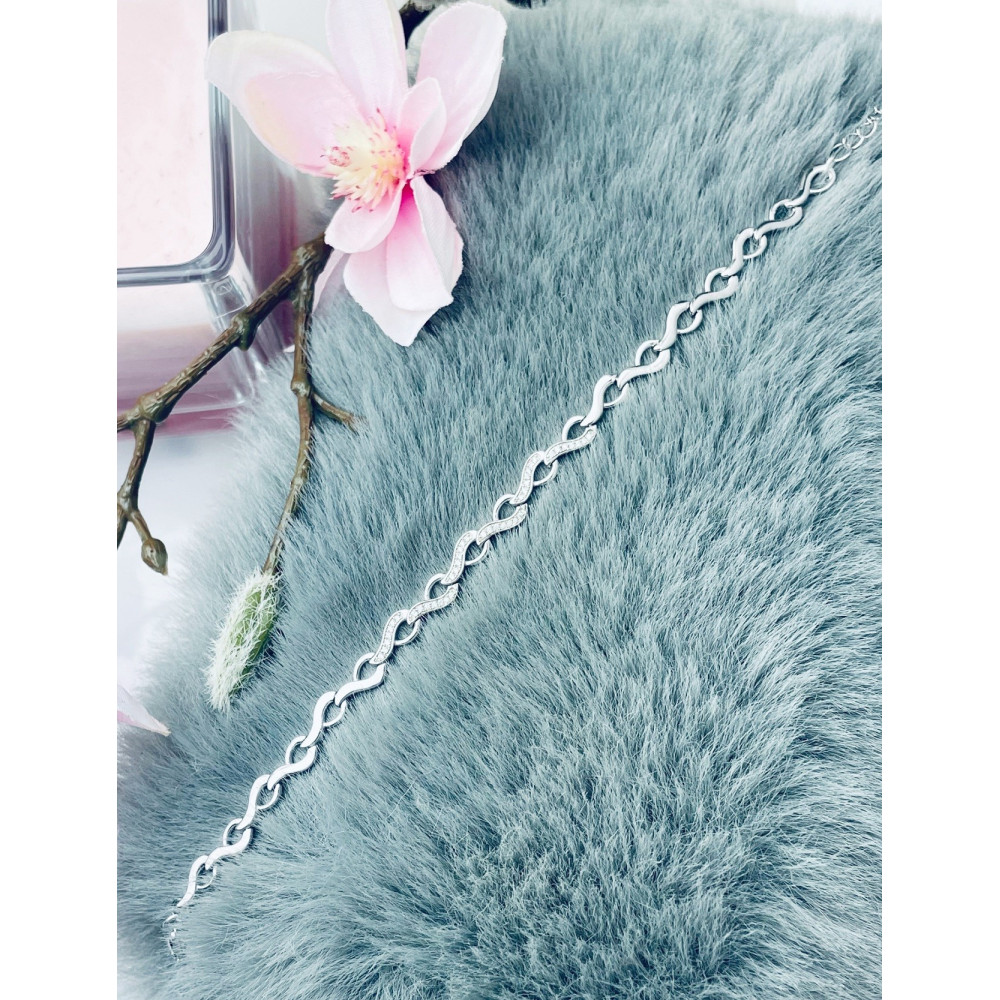 Armband 925 Silber mit Zirkonen Damen Kinder