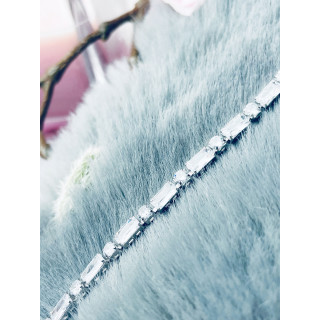 Srebrna bransoletka z cyrkoniami