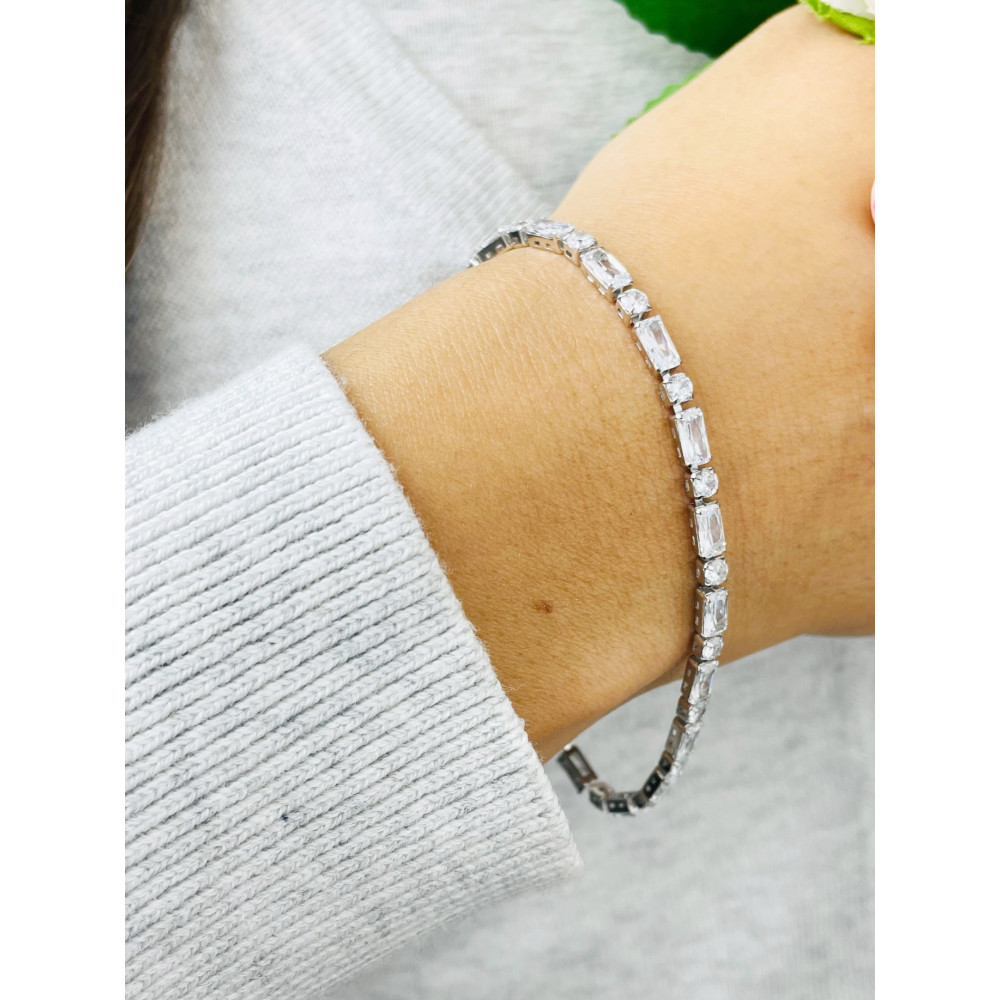 Armband 925 Silber mit Zirkonen Damen Kinder