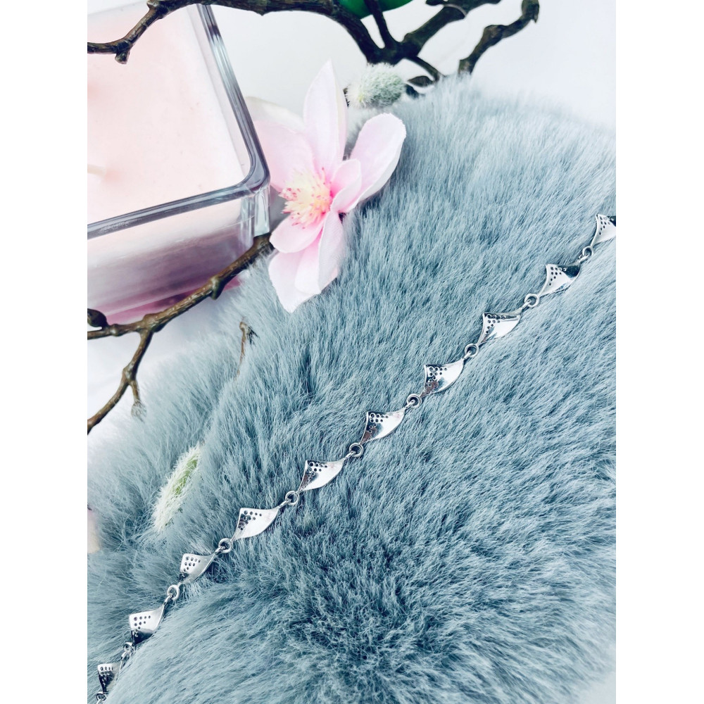 Srebrna bransoletka polerowana