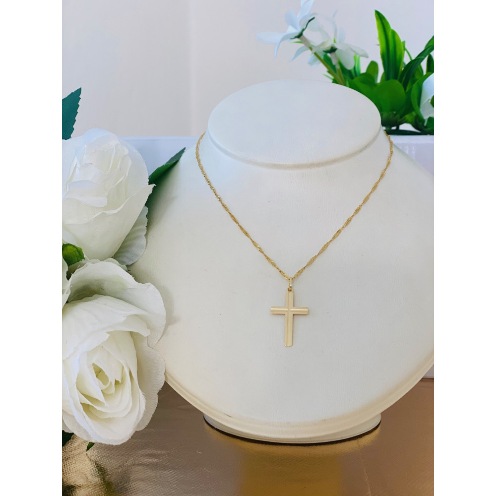 copy of Złoty krzyżyk klasyczny diamentowany