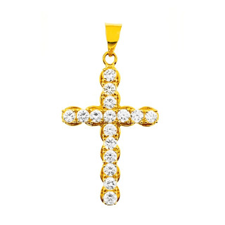 copy of Złoty krzyżyk klasyczny diamentowany
