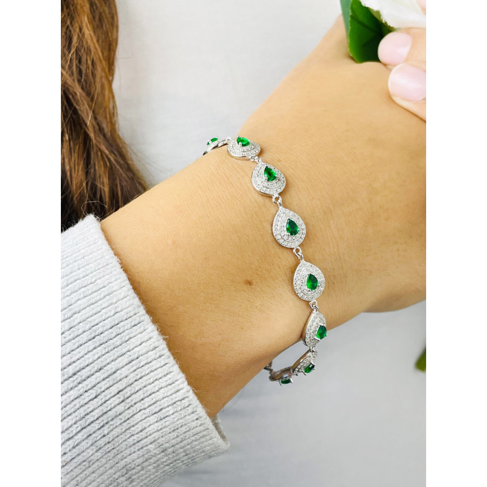 Armband 925 Silber Damen mit Zirkonia