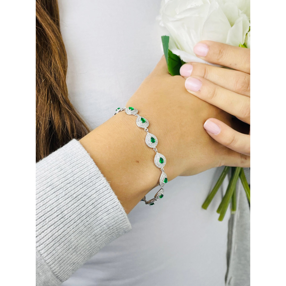 Armband 925 Silber Damen mit Zirkonia