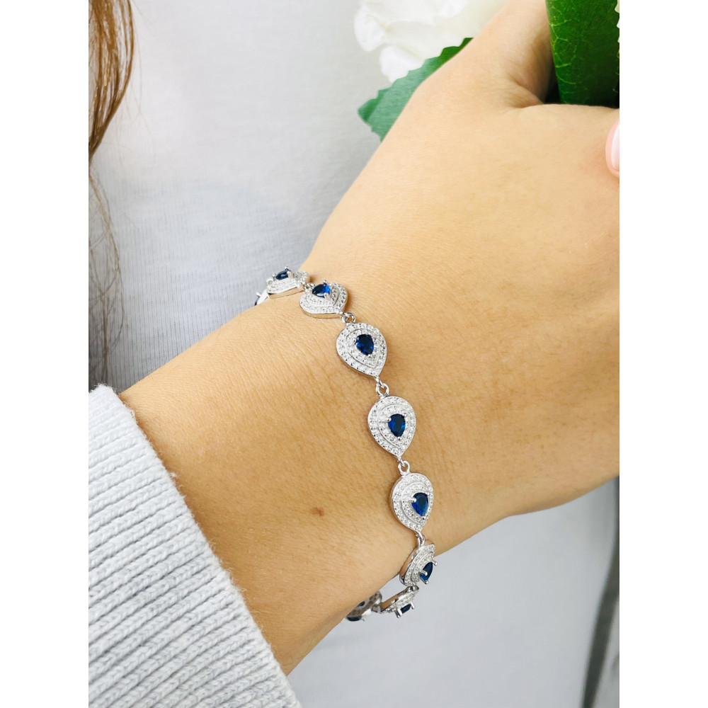 Armband 925 Silber Damen mit Zirkonia