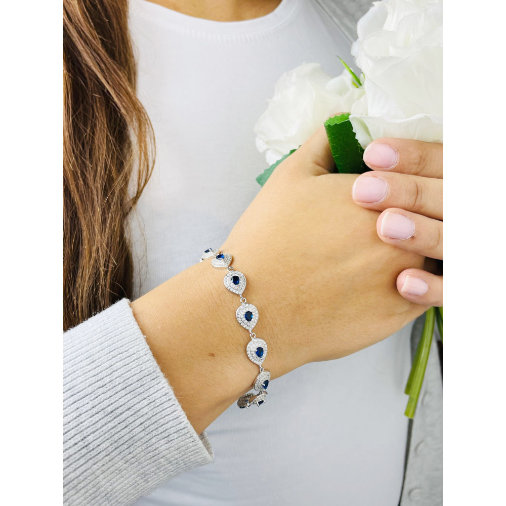 Armband 925 Silber Damen mit Zirkonia