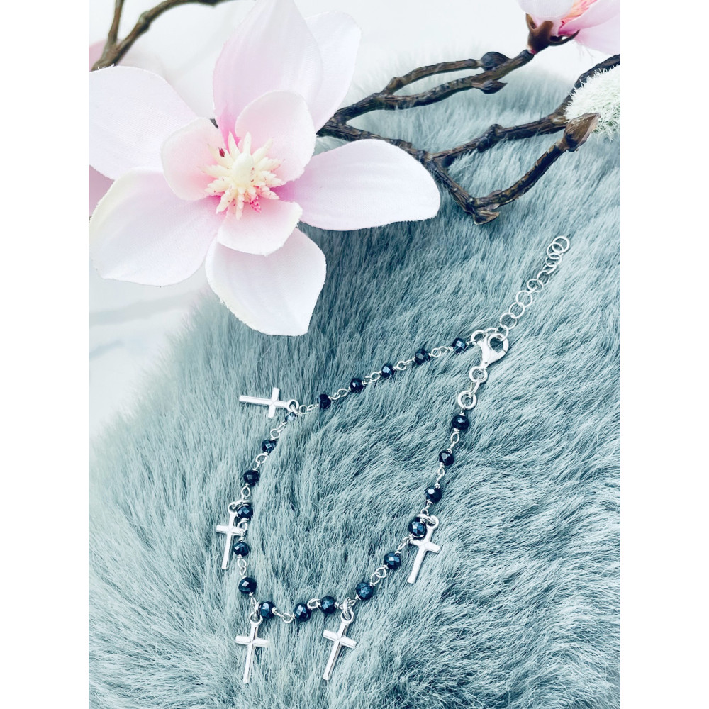 Złota bransoletka celebrytka serce nieskończoność