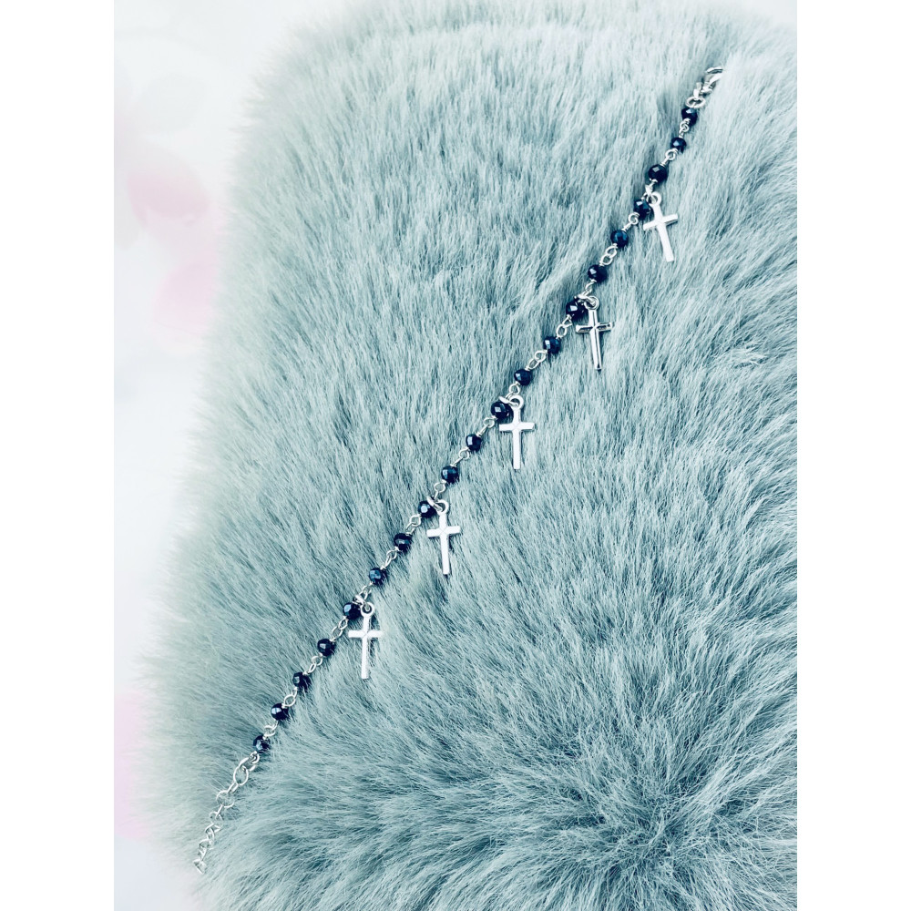 Kreuz Armband 925 Silber Damen Kinder