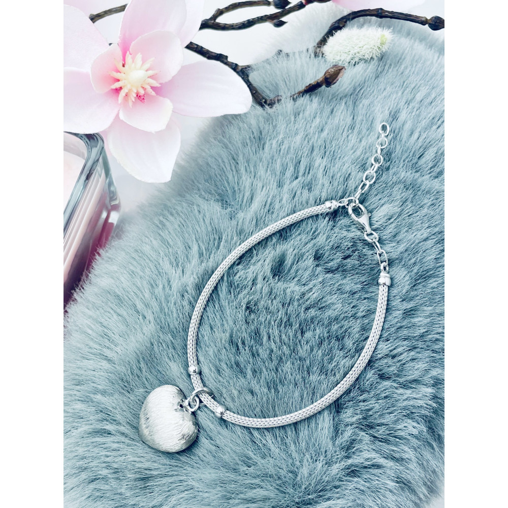 Herz Armband 925 Silber Damen