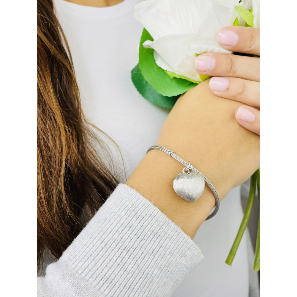 Złota bransoletka celebrytka serce nieskończoność