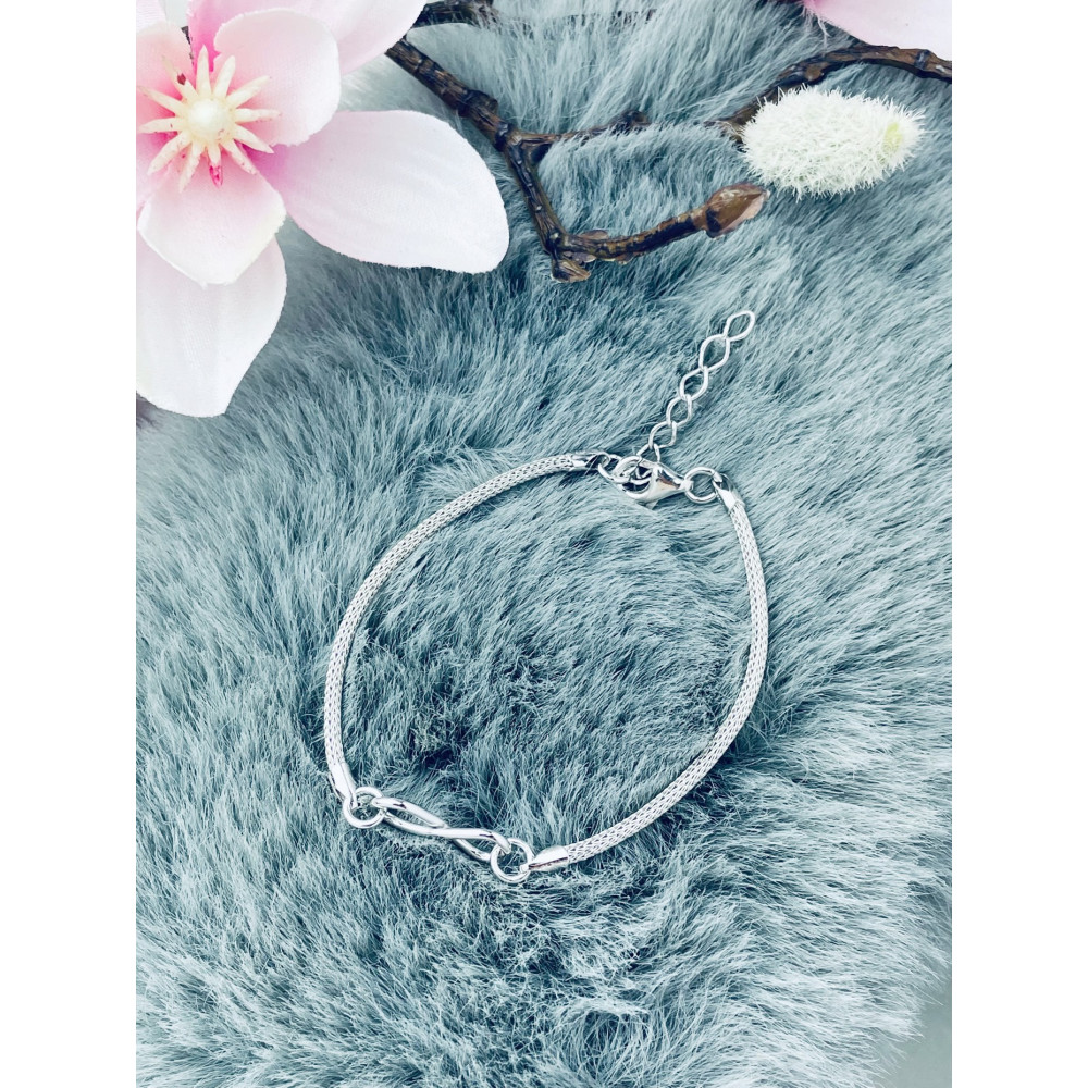 Infinity Armband 925 Silber Damen Kinder