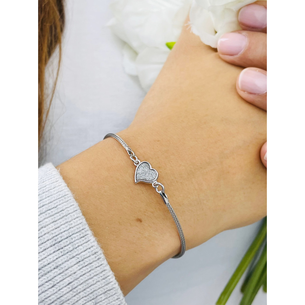 Herz Armband 925 Silber Damen Kinder
