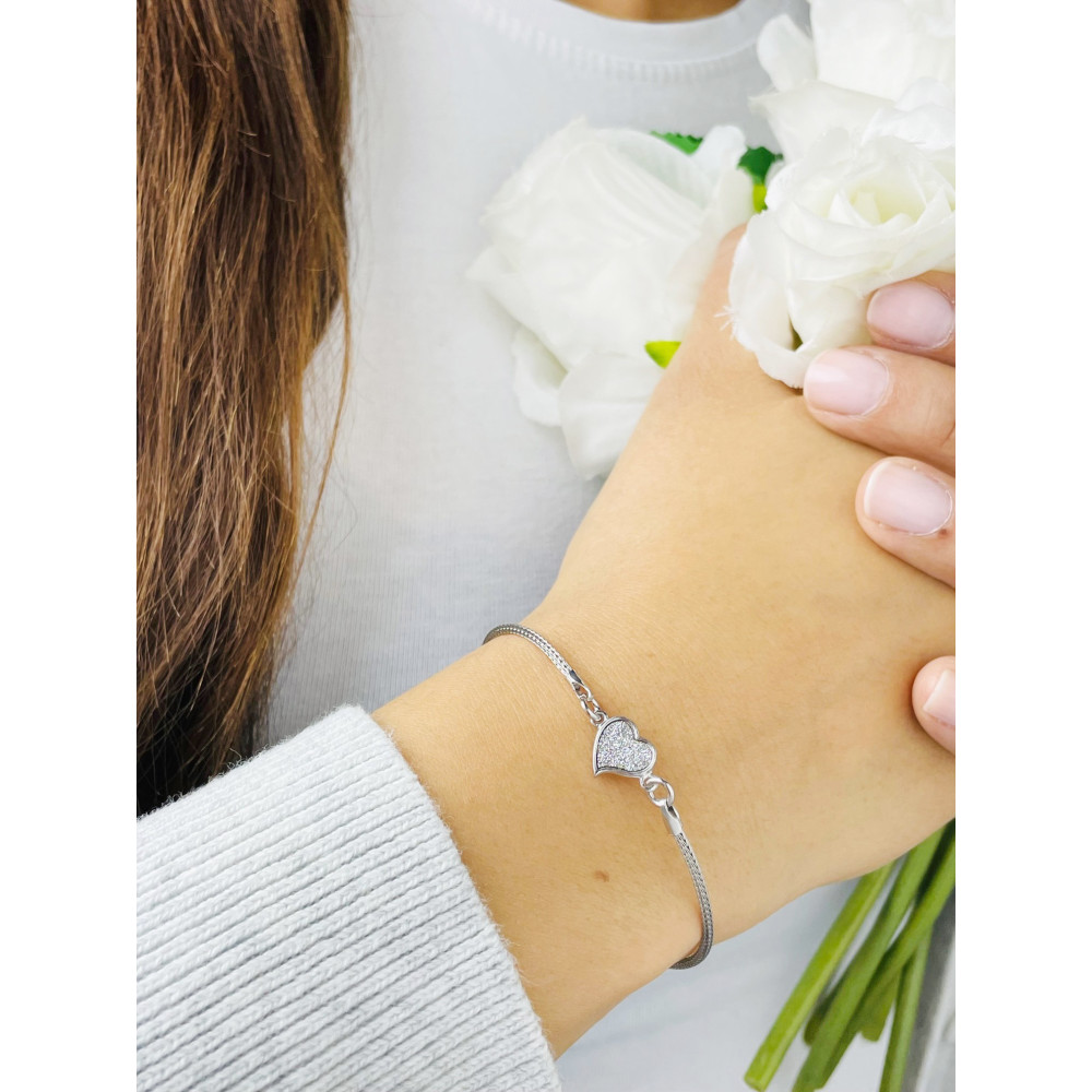 Herz Armband 925 Silber Damen Kinder