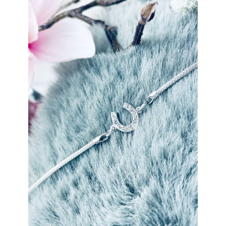 Hufeisen Armband 925 Silber mit Zirkonen Damen Kinder