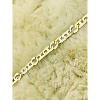 Figaro Goldarmband Armband Armkette Nonnakette Doppelpanzerkette Gelbgold 585er 14KT Breite 8,50mm Karabiner Verschluss