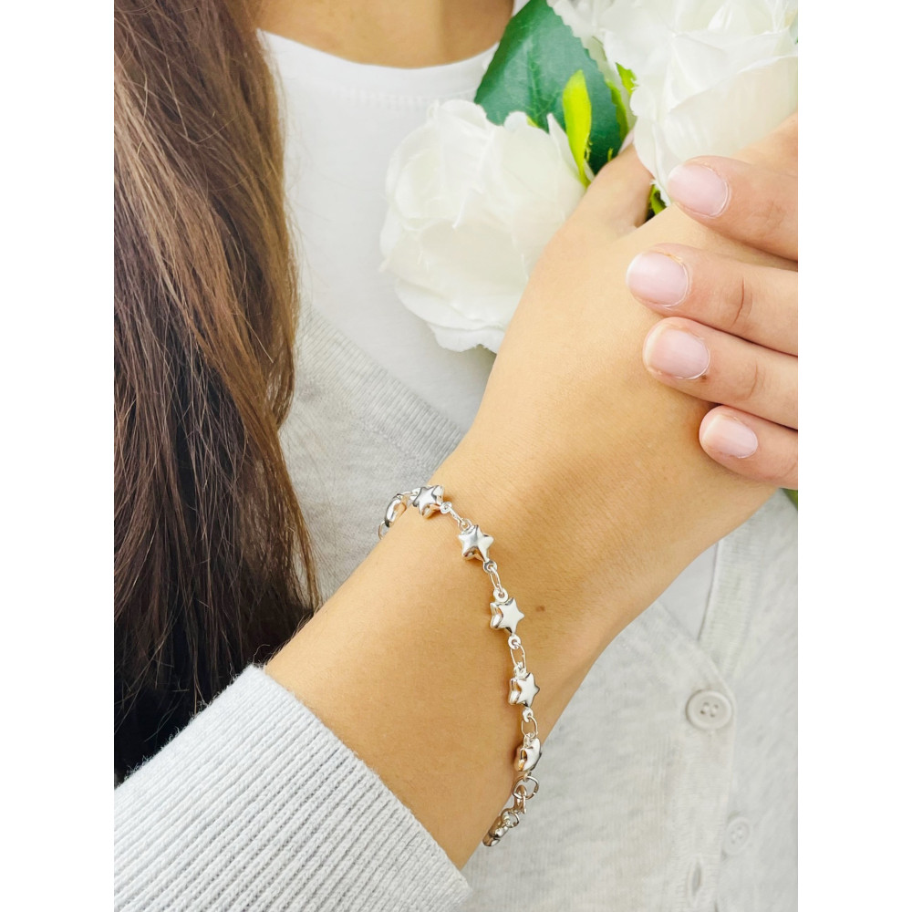 Stern Armband 925 Silber Damen Kinder