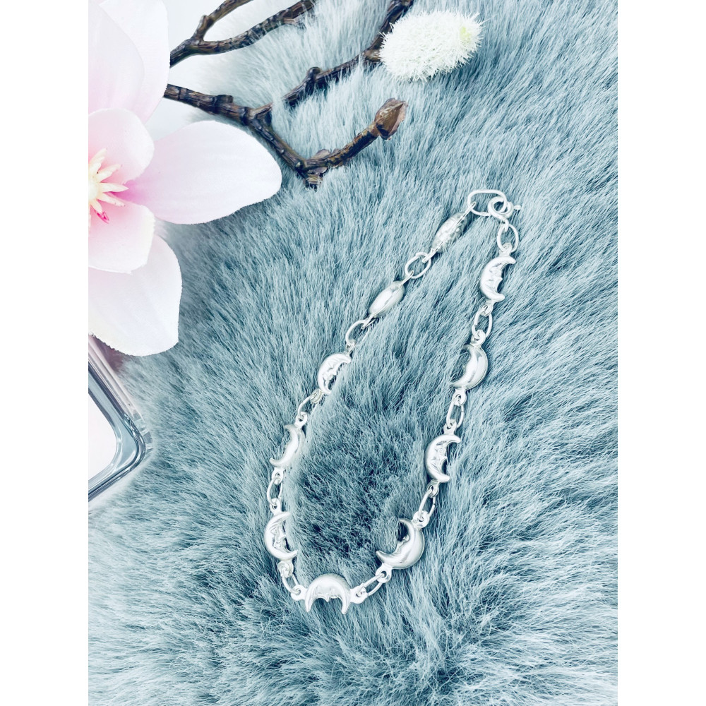 Mond Armband 925 Silber Damen Kinder