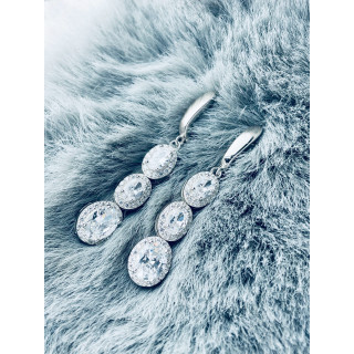 elegant 925 Silber Ohrringe mit Zirkonia