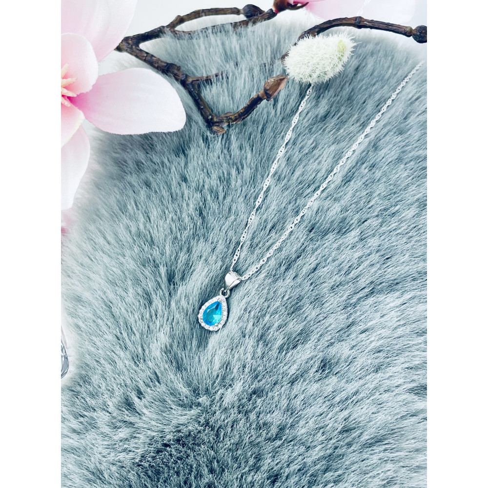 925 Silber Damen Medaillon Anhänger mit Zirkonia