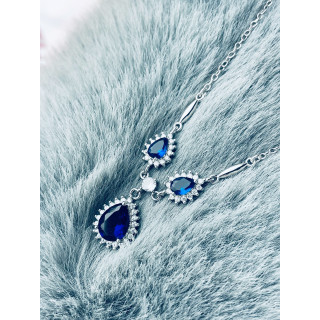 925 Silber Halskette mit Zirkonia