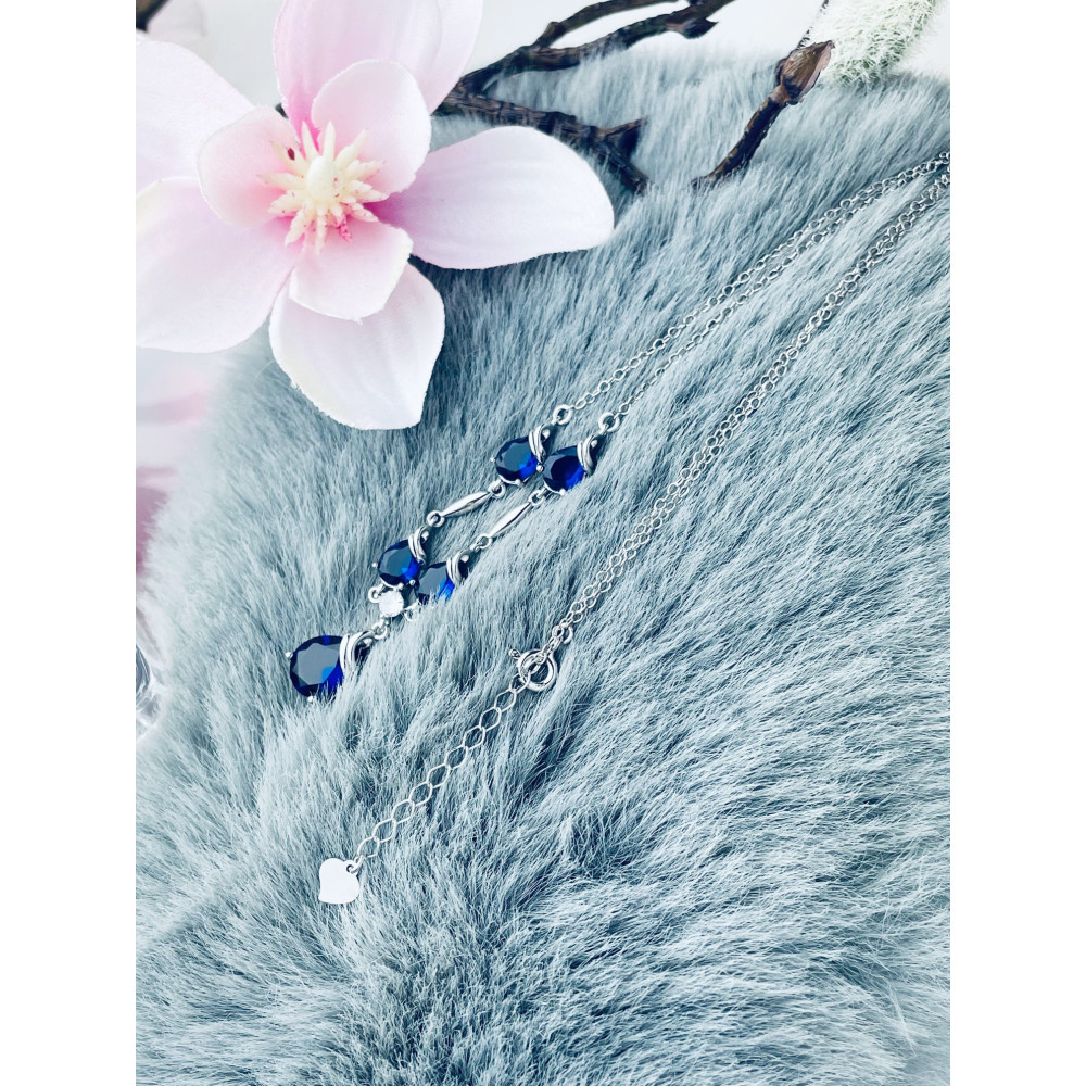 925 Silber Halskette mit Zirkonia