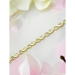 Damen Goldarmband Armband Armkette Gelbgold 375er Infinity